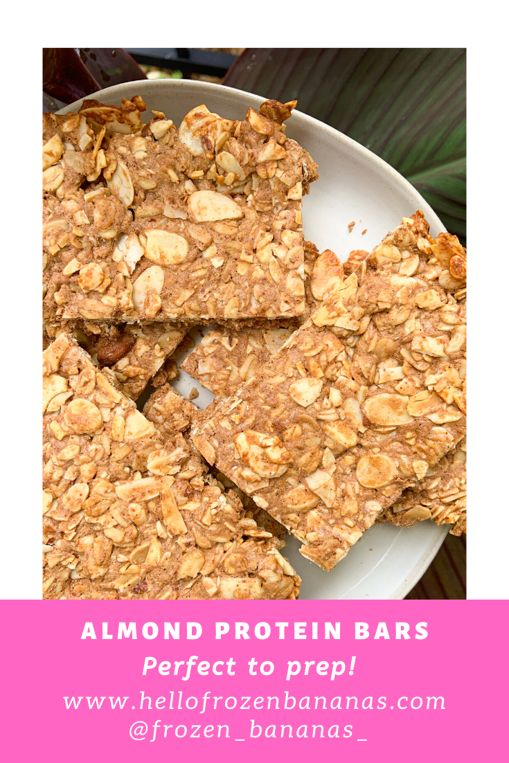 Almond Protein Bars - hellofrozenbananas.com