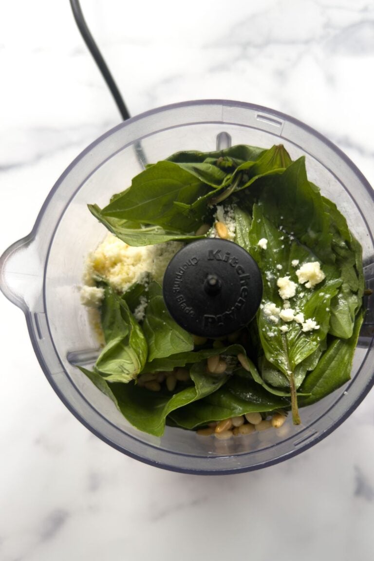 Coconut Milk Pesto Pasta