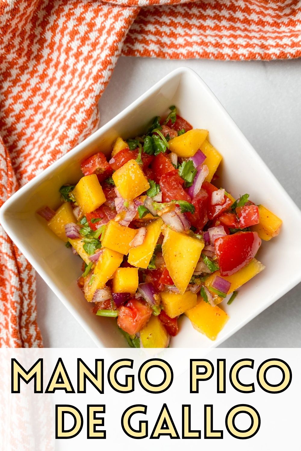 mango salsa in bowl