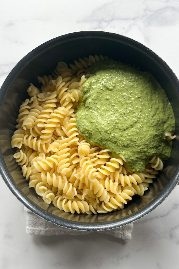 Coconut Milk Pesto Pasta