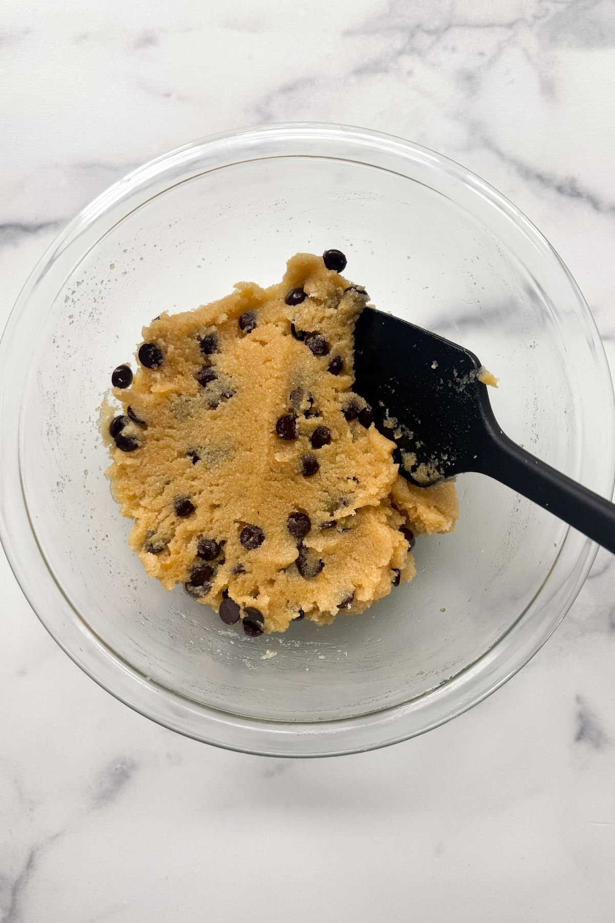 Almond flour chocolate chip cookie dough.