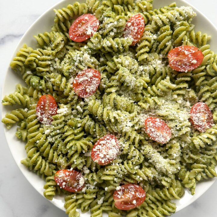 Coconut Milk Pesto Pasta