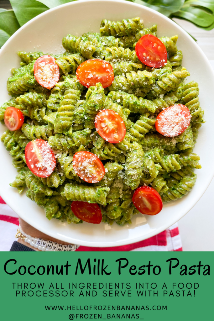 Coconut Milk Pesto Pasta