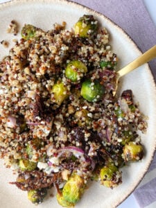 Easy Brussel Sprout Quinoa Salad