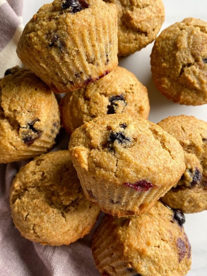 Healthy Oat Flour Chocolate Muffins