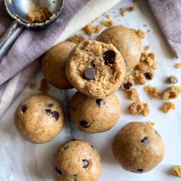 Healthy No Bake Cookie Dough Bites