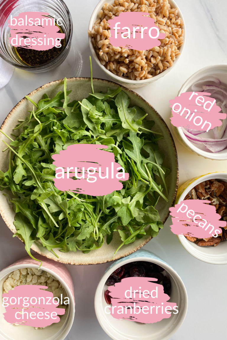 Easy Farro Salad with Arugula and Cranberries