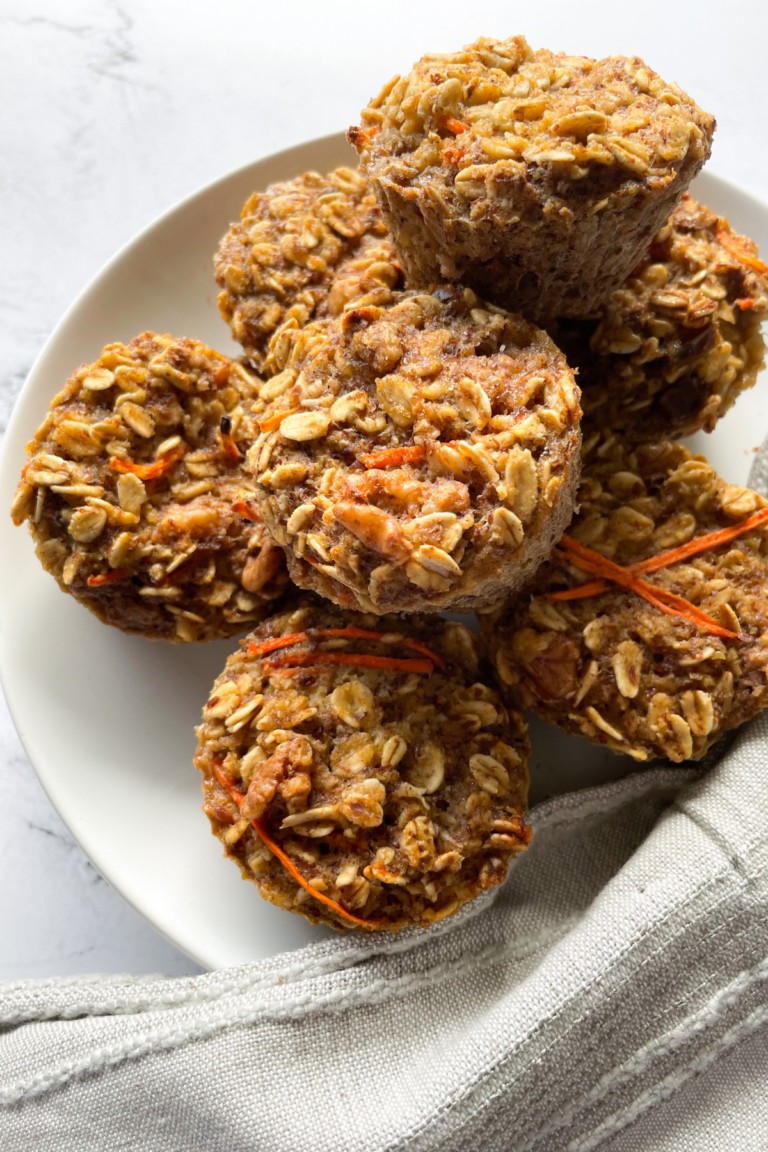 Carrot Cake Baked Oatmeal Cups