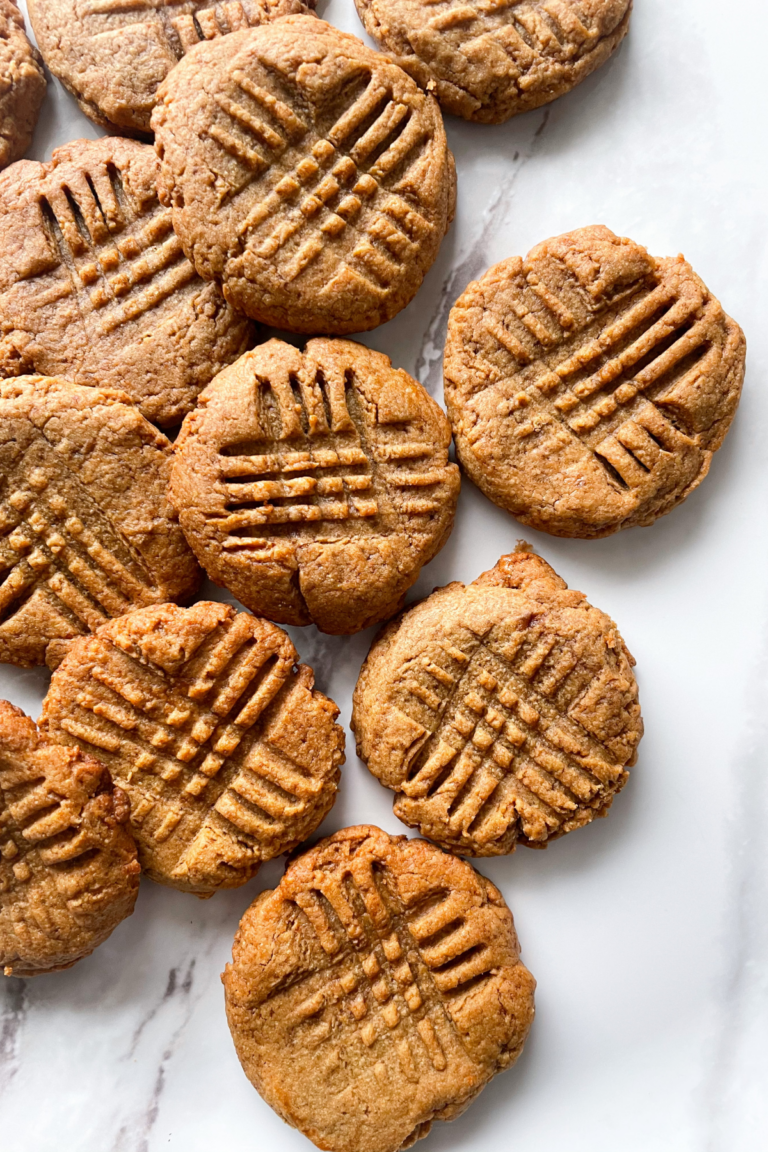 3 Ingredient Flourless Peanut Butter Cookies