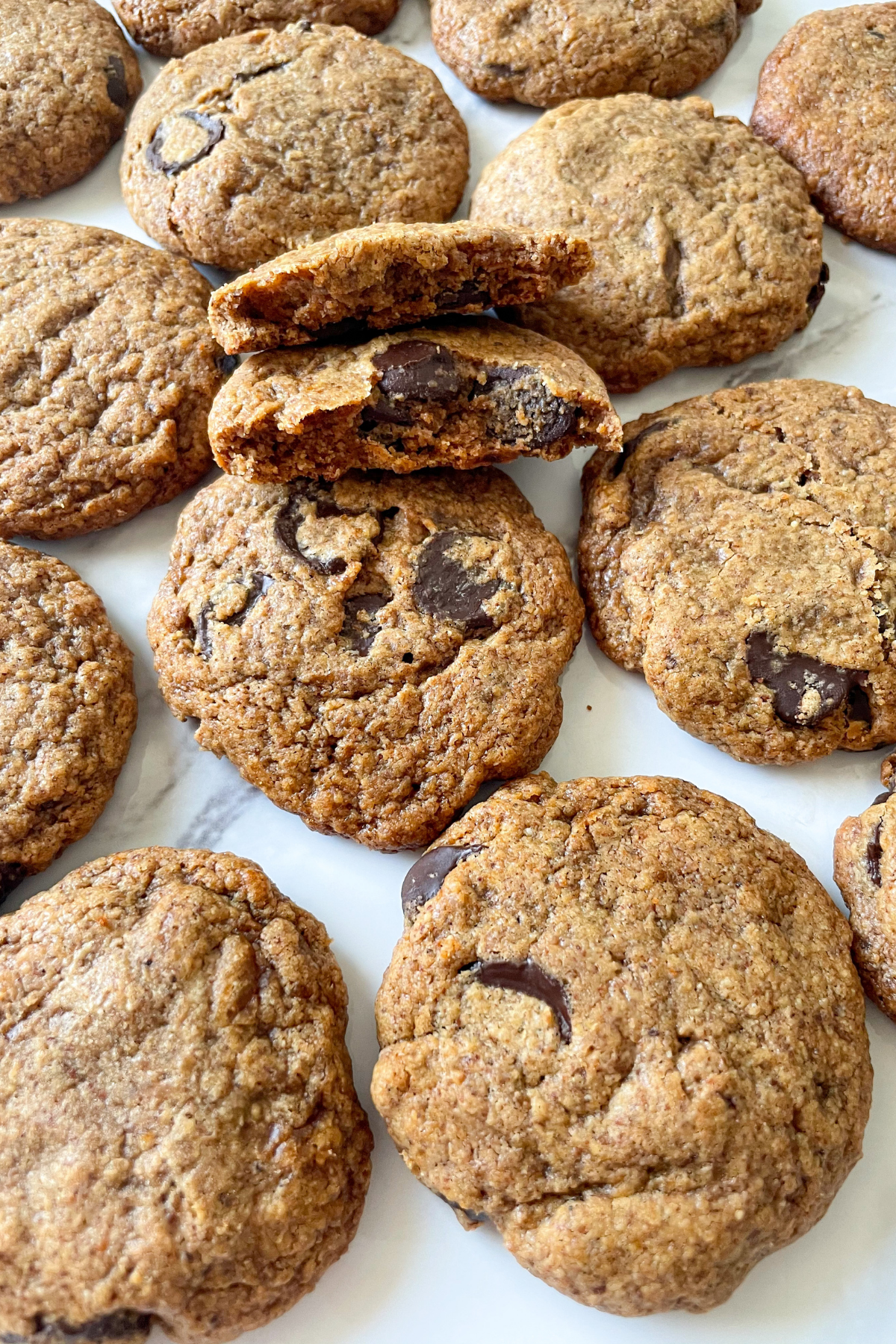 flourless almond butter cookies on white plate