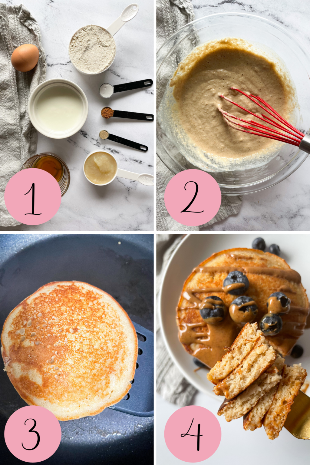 Healthy Kefir Pancakes (with Oat Flour)