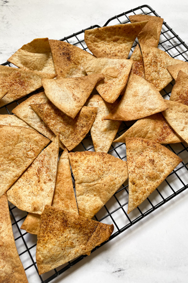 Air Fryer Tortilla Chips (Low Carb) - hellofrozenbananas.com