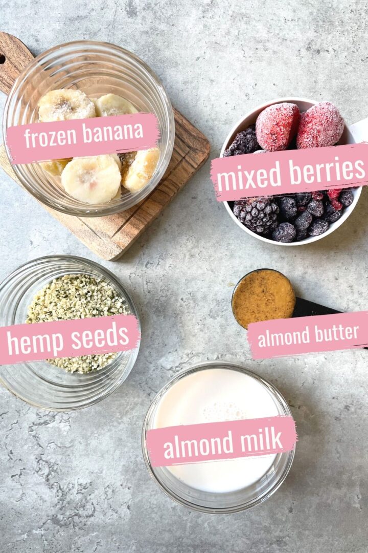 Vegan Mixed Berry Smoothie - hellofrozenbananas.com