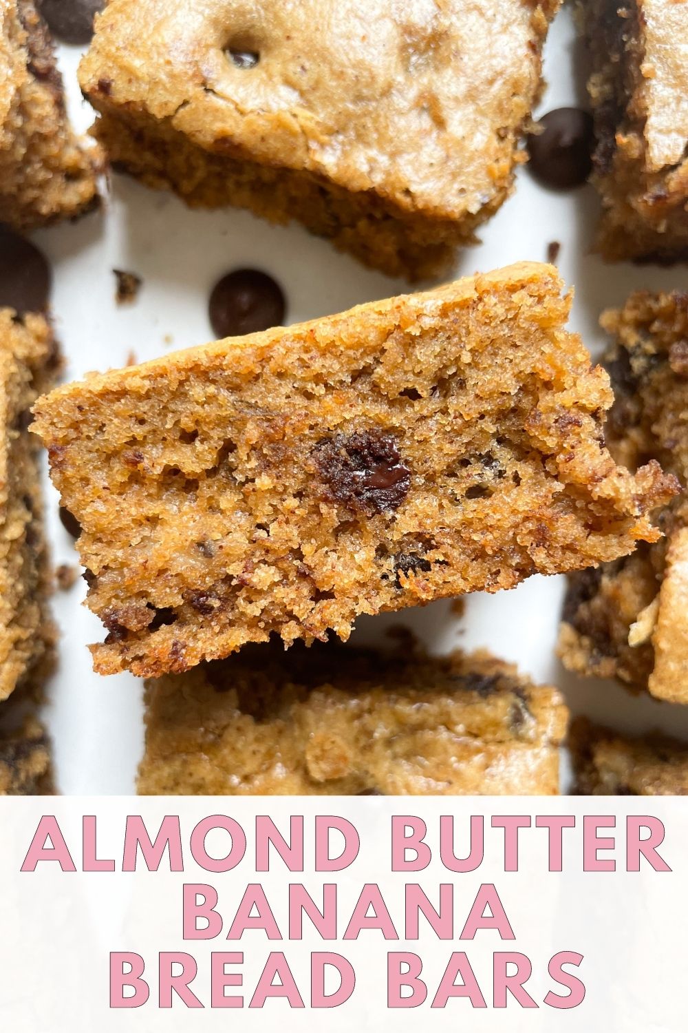close up of banana bars