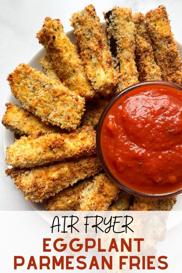 Air Fryer Eggplant Parmesan Fries