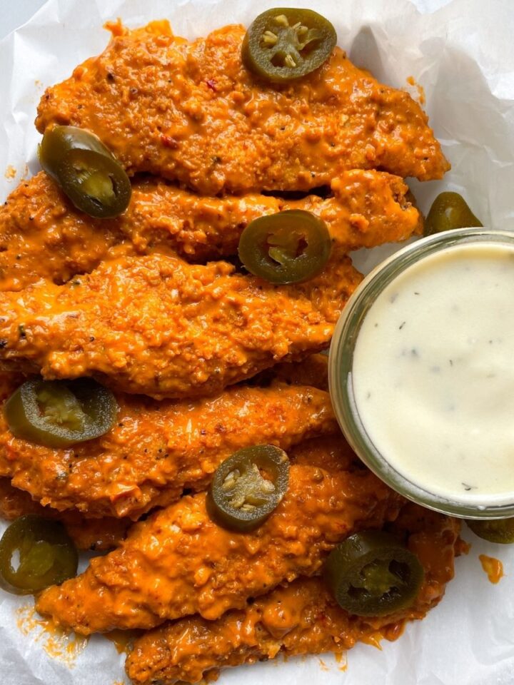 Air Fryer Greek Chicken Meatballs (with Lemon Dill Yogurt Sauce