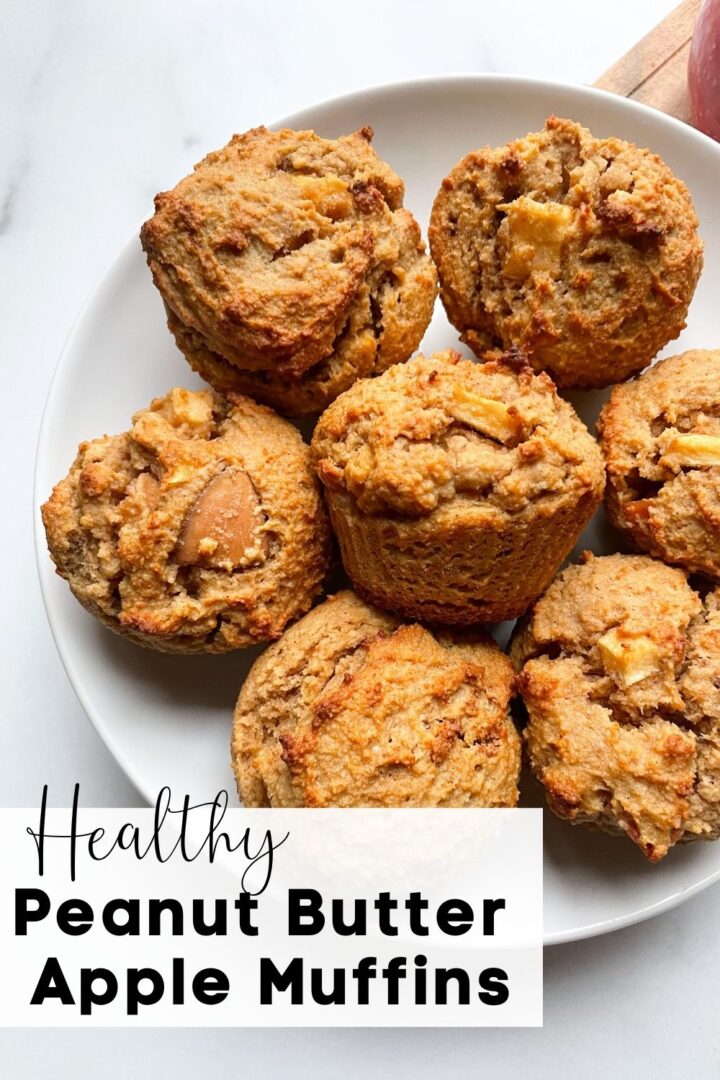Healthy Peanut Butter Apple Muffins (with Almond Flour