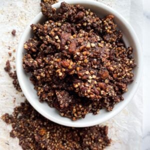 Buckwheat granola in a bowl