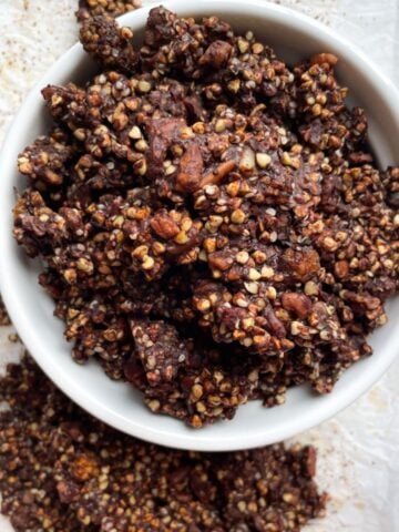 Buckwheat granola in a bowl