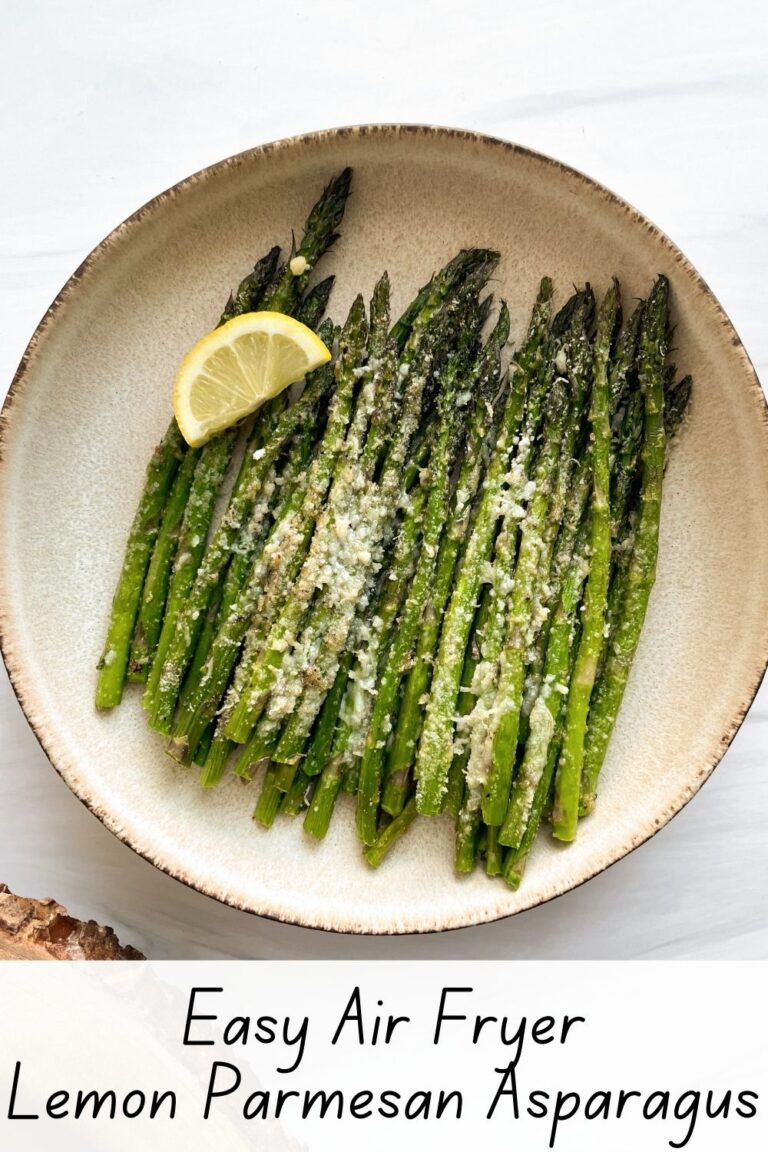 Air Fryer Lemon Parmesan Asparagus