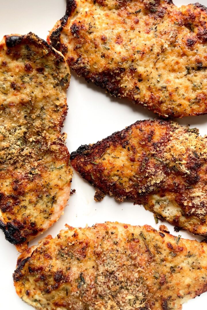 Air Fryer Parmesan Crusted Chicken