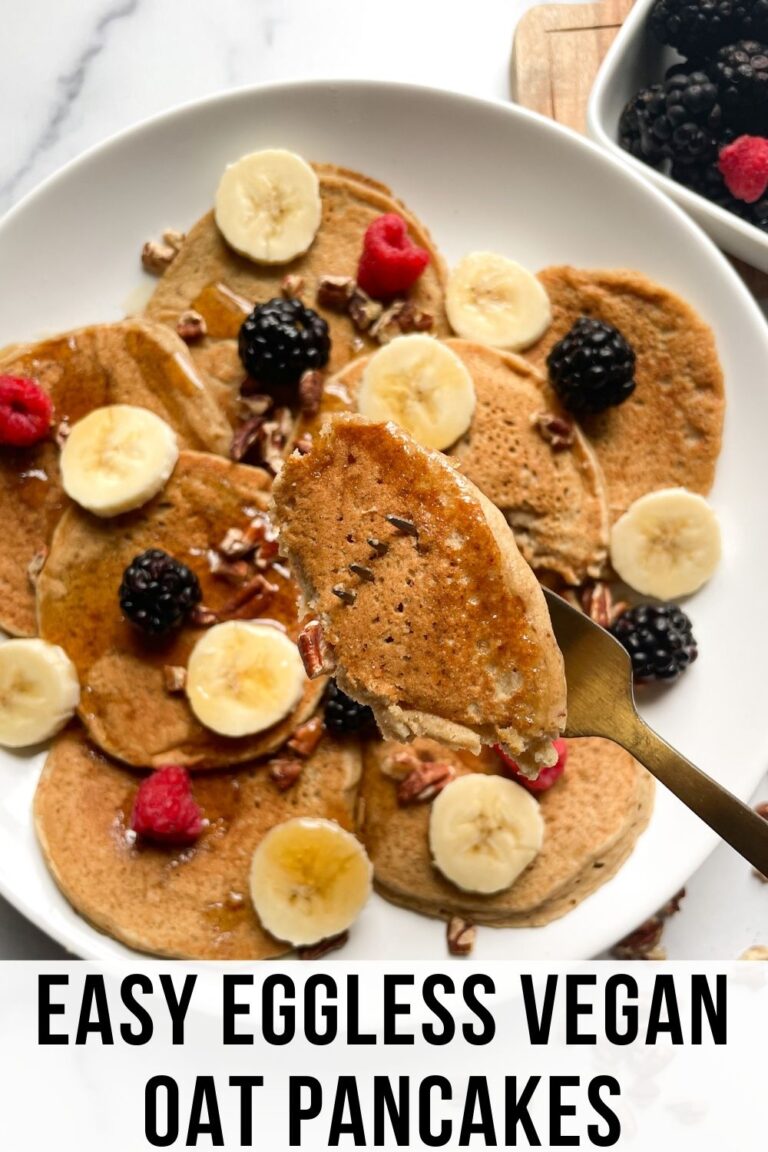 Easy Eggless Oat Pancakes