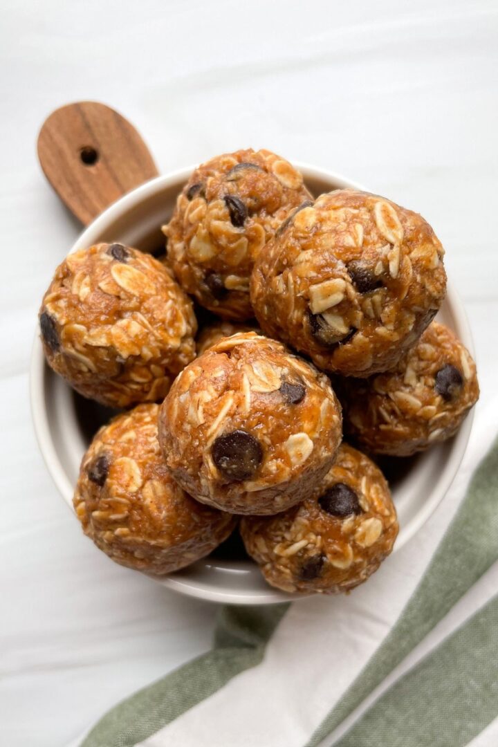 No Bake Almond Butter Energy Balls (Gluten Free)