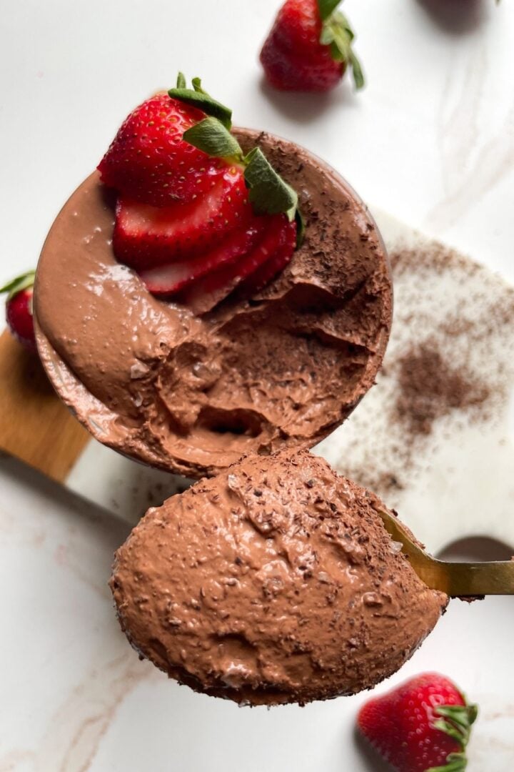 Healthy Protein Chocolate Mousse (3 Ingredients)
