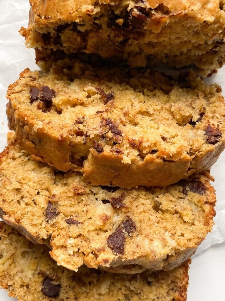 Baked Chocolate Chip Oatmeal (No Banana)