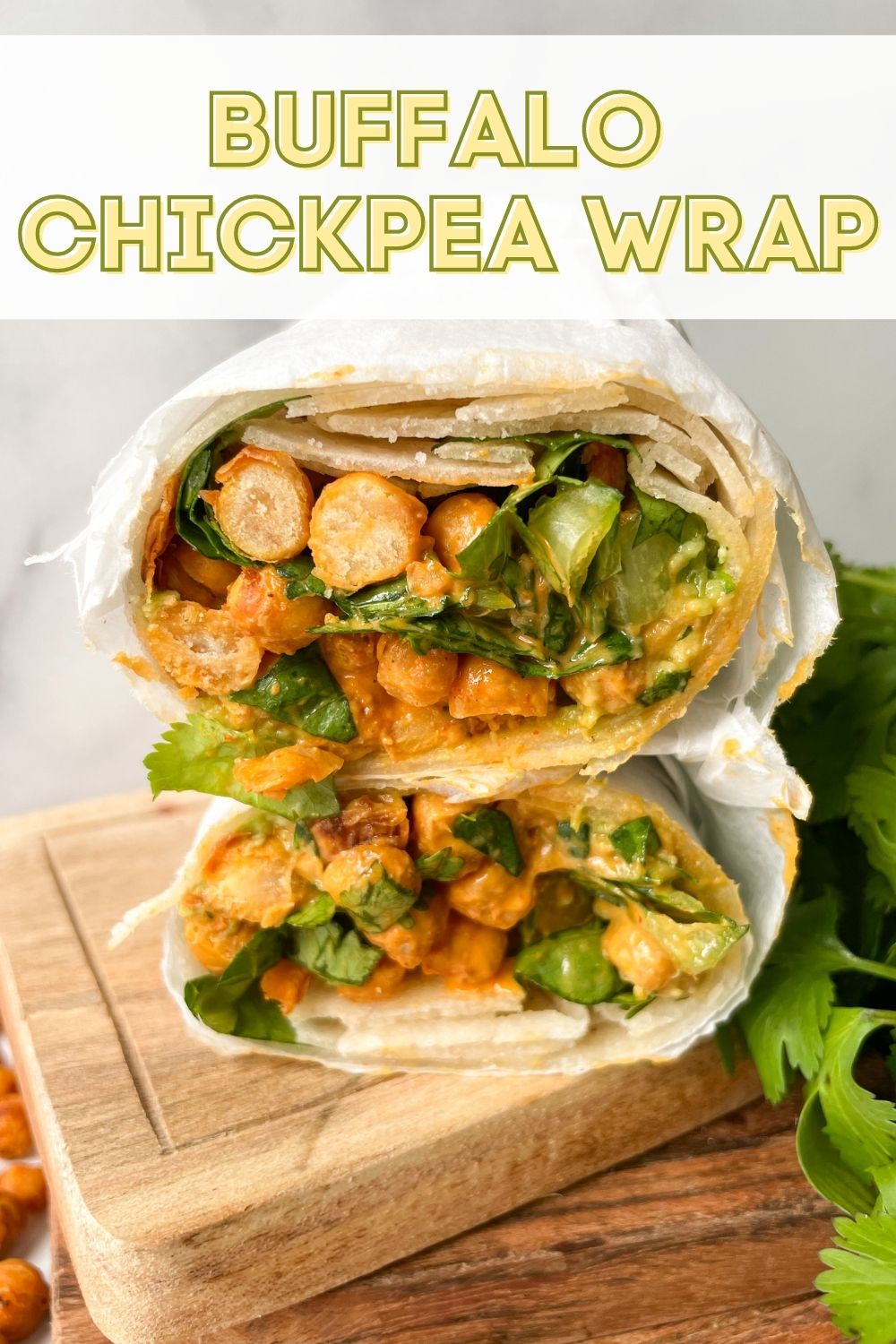 Buffalo Chickpea Wrap