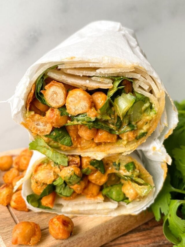 Buffalo Chickpea Wrap Story