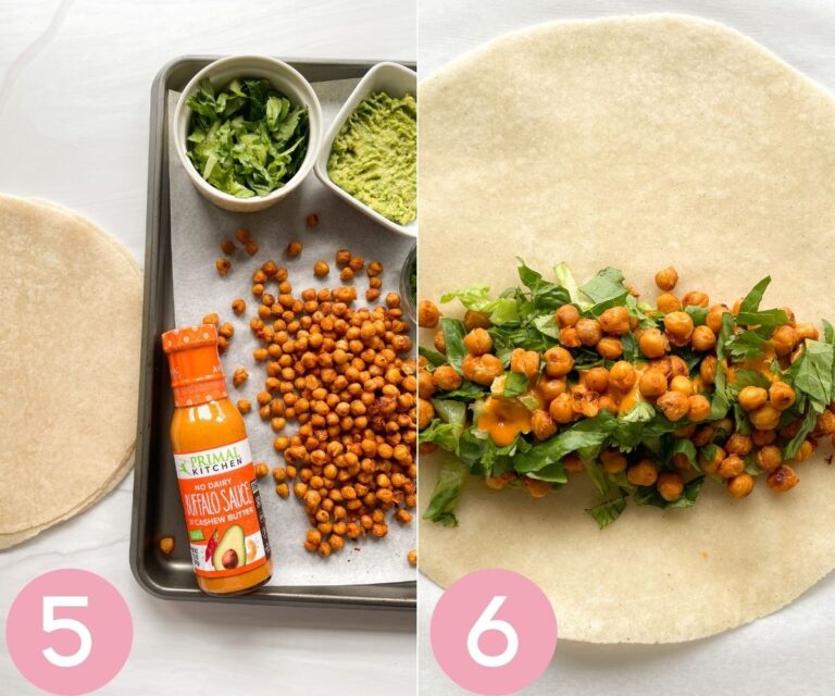 Buffalo Chickpea Wrap