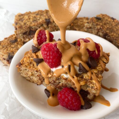 Baked Chocolate Chip Oatmeal (No Banana)