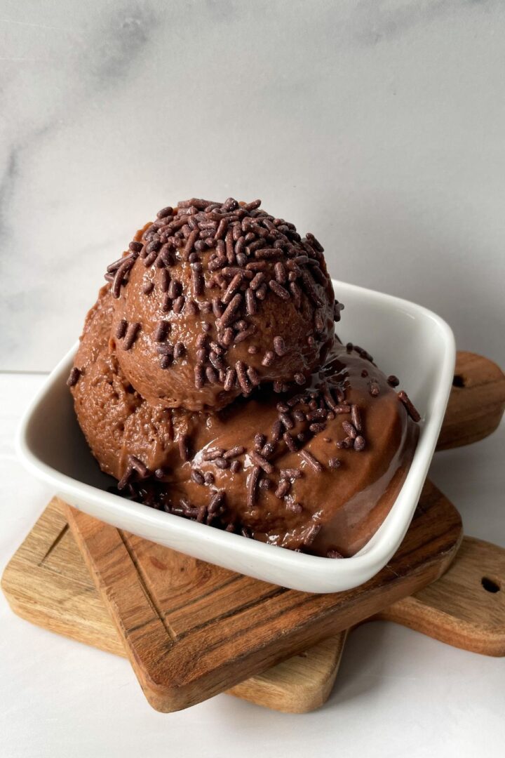 Chocolate Banana Avocado Ice Cream