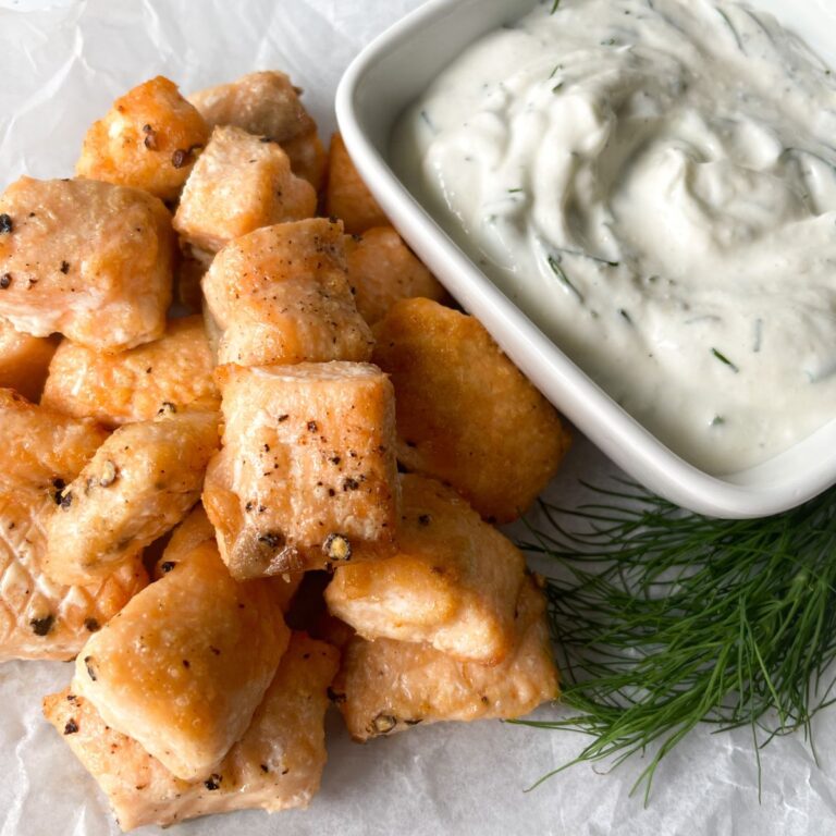 Air Fryer Salmon Bites