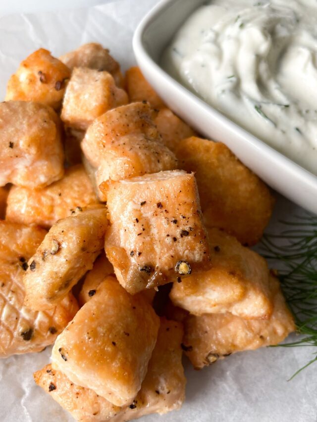 Air Fryer Salmon Bites