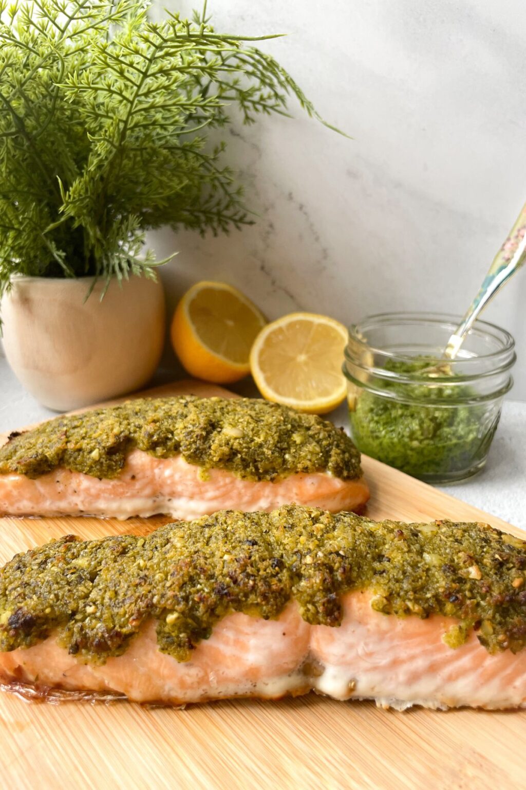 Pesto Crusted Salmon