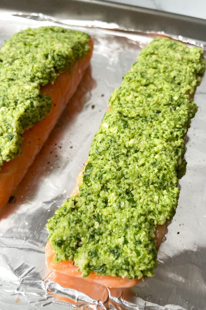 Pesto Crusted Salmon