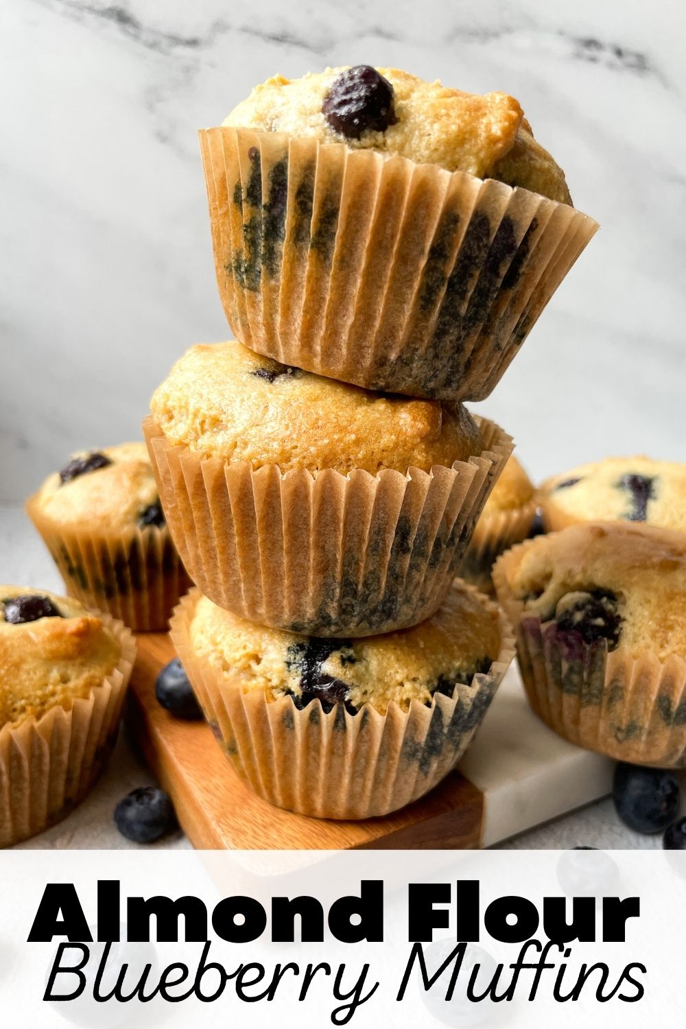 Almond Flour Blueberry Muffins