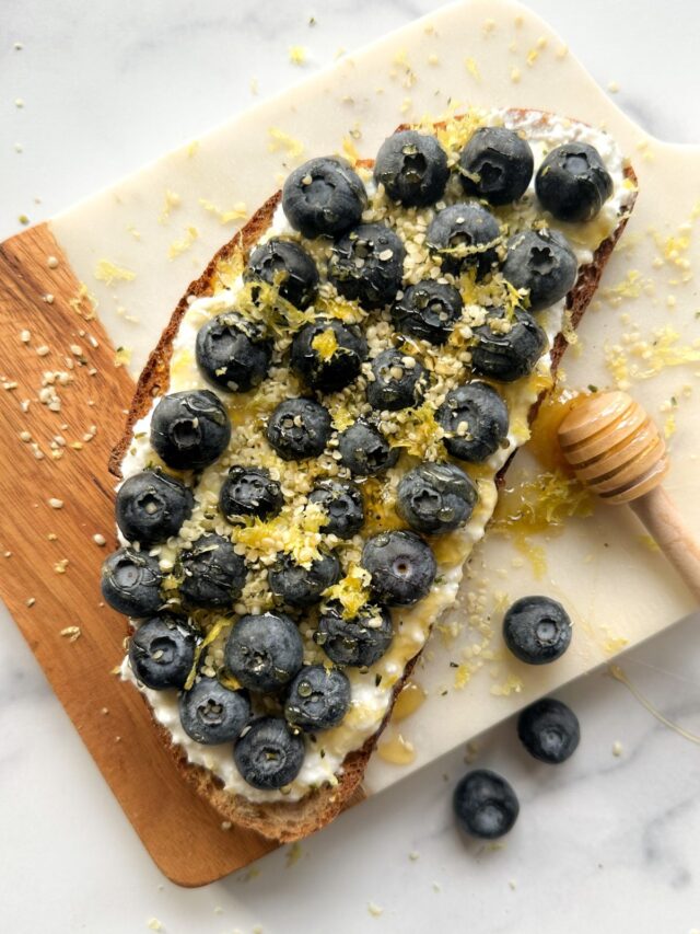 Cottage Cheese Toast (Sweet and Savory!)