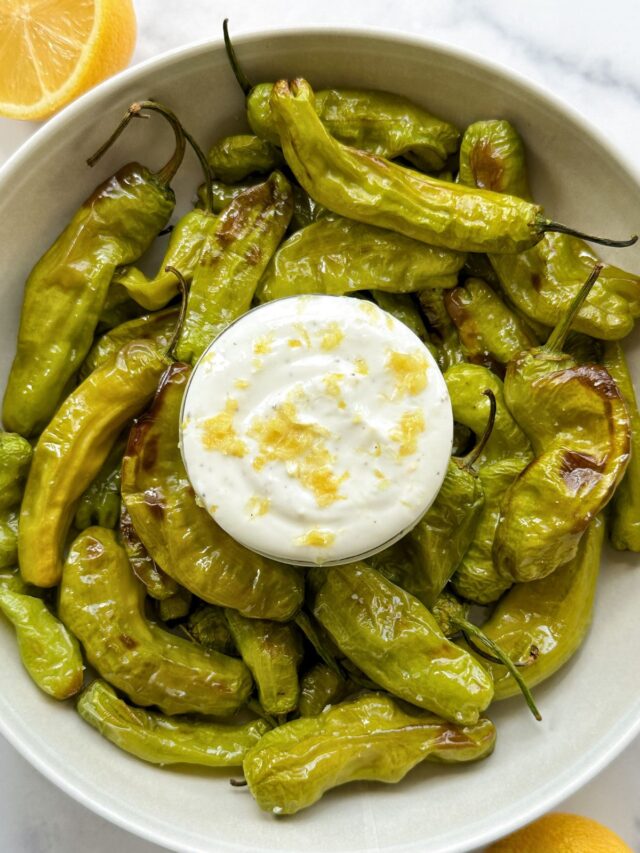 Easy Air Fryer Shishito Peppers