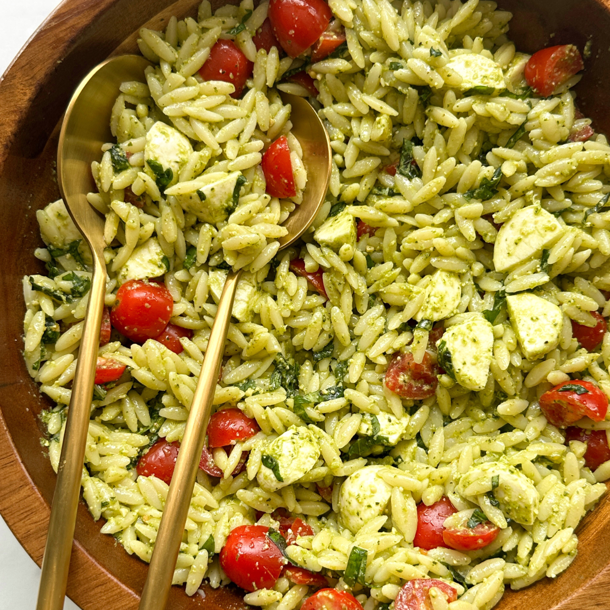Orzo Pesto Salad