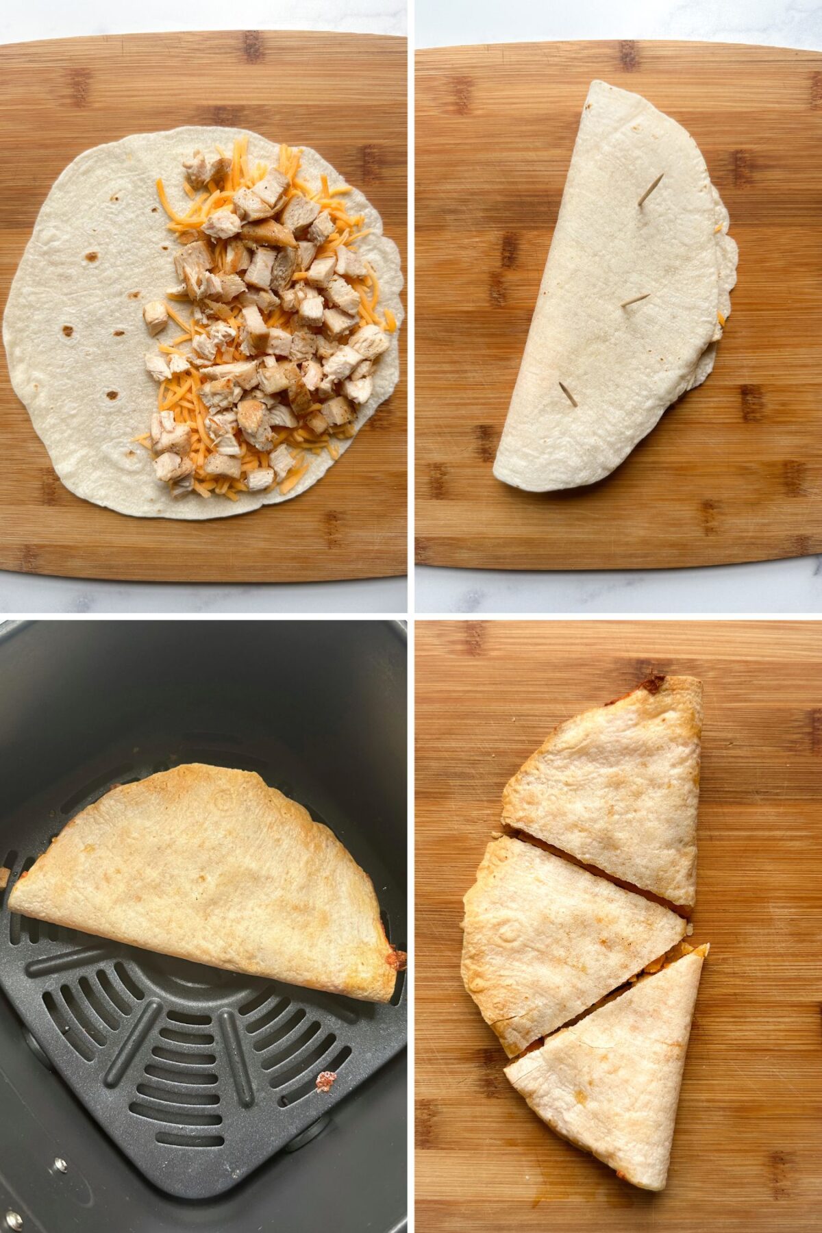 Air Fryer Chicken Quesadilla