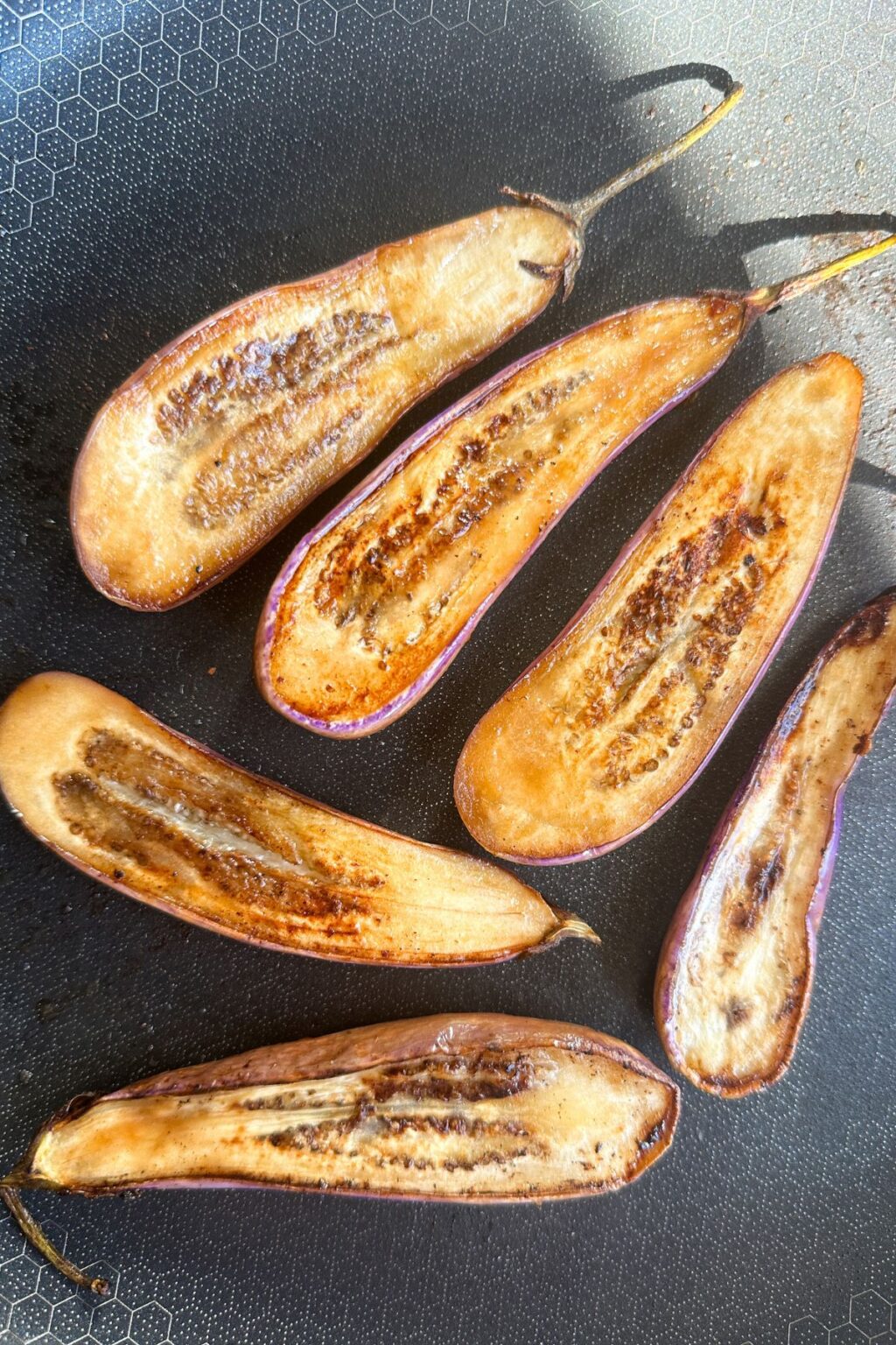 Fairy Tale Eggplant with Sesame Soy Marinade