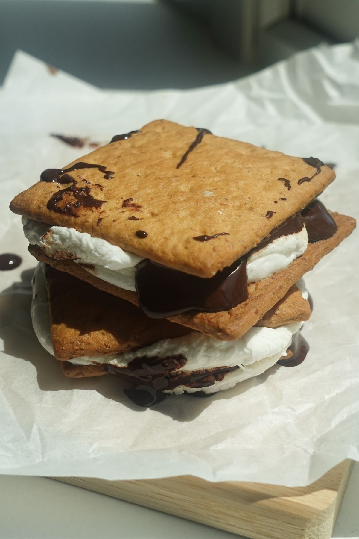 Stacked Air Fryer S'mores