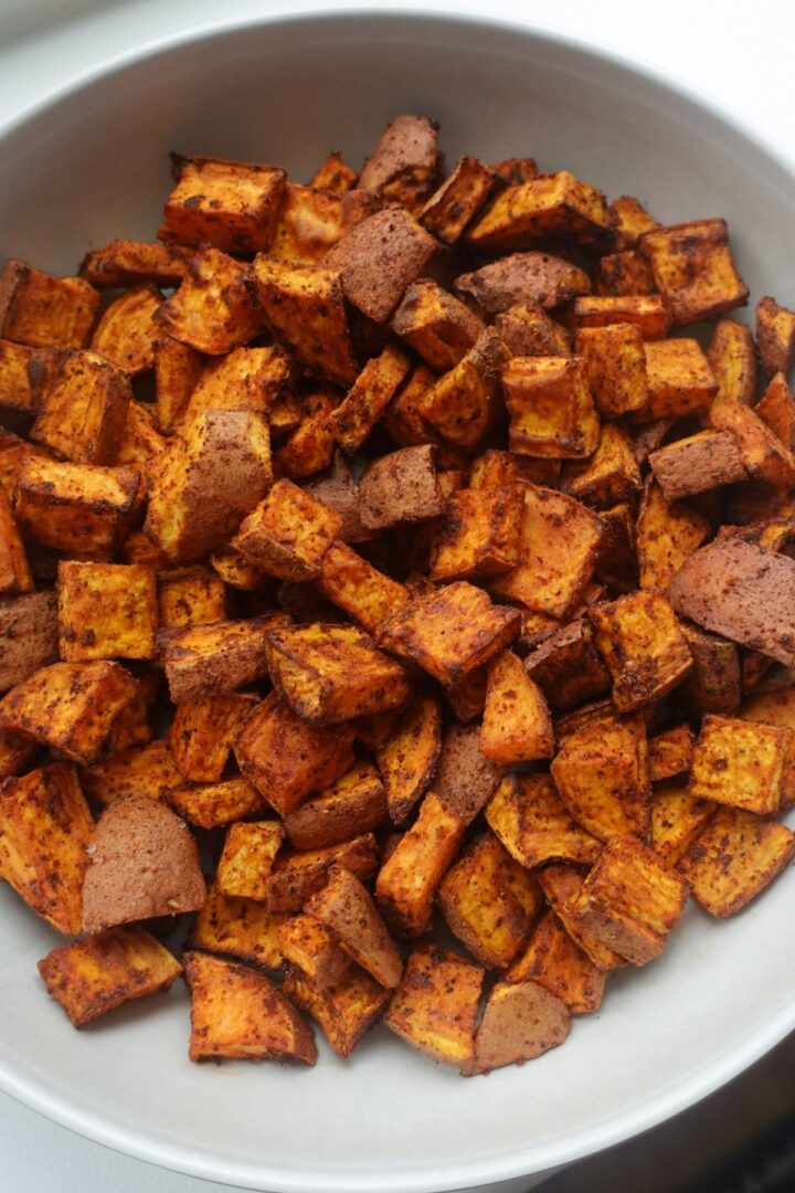 Air Fryer Sweet Potato Cubes