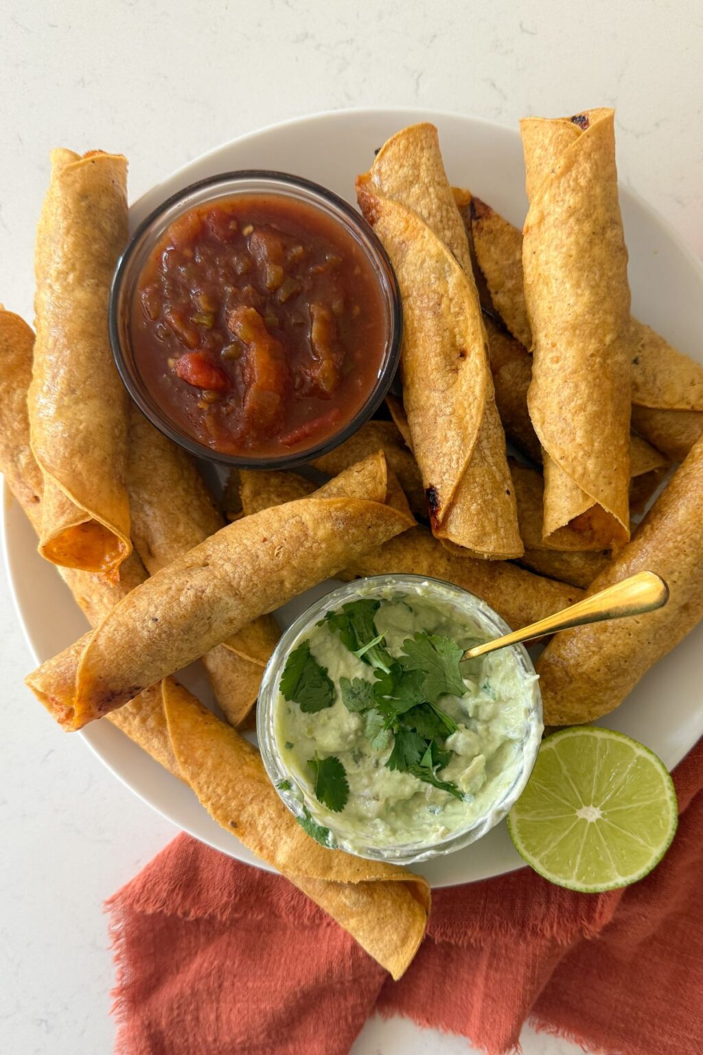 Air Fryer Chicken Taquitos