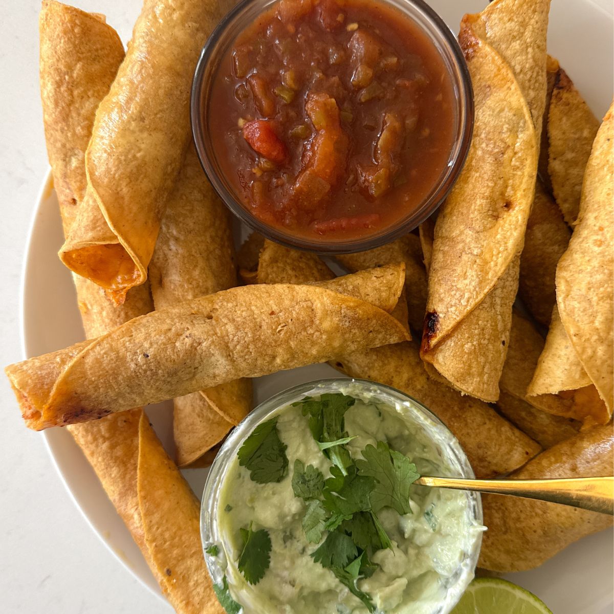 Air Fryer Chicken Taquitos